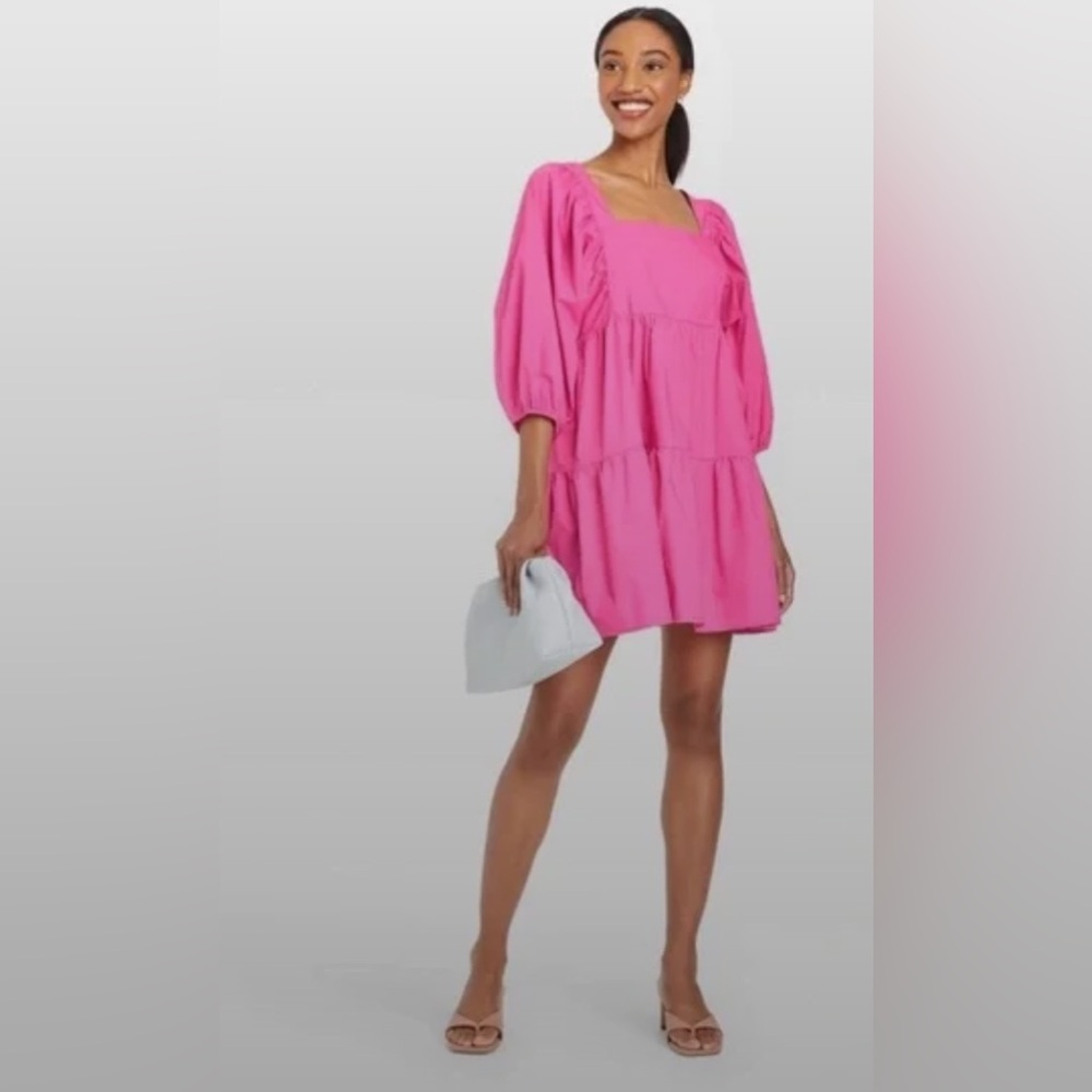 a new day Pink Tiered Dress
